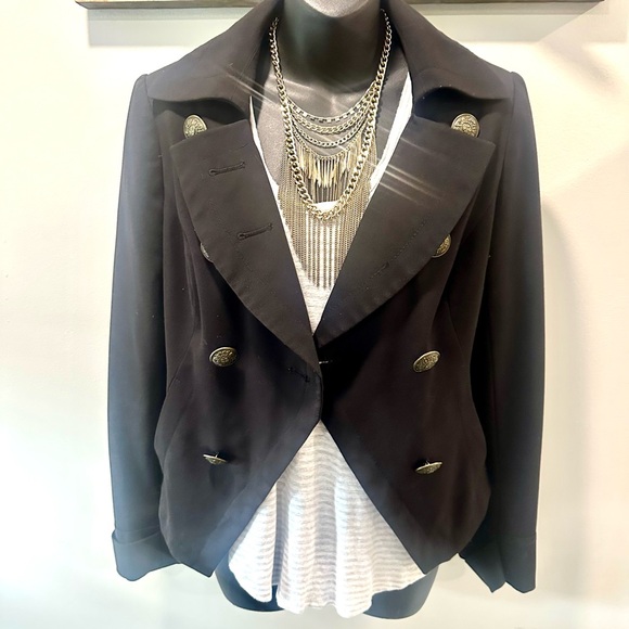 Rag & Bone Striped White Gray Sleeveless Top Medium - Picture 8 of 9